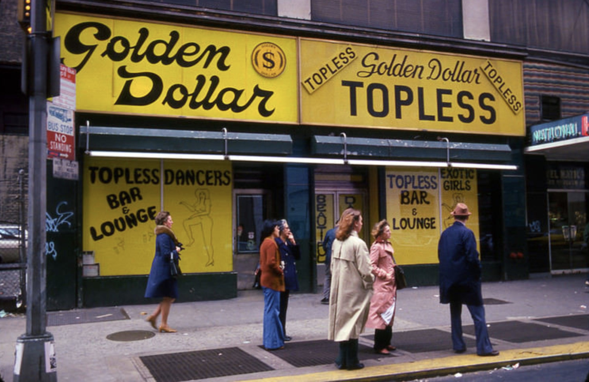 Times Square in New York City in the 1970s 